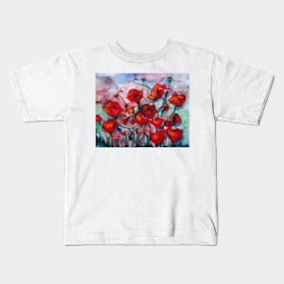 Poppies in nz Kids T-Shirt